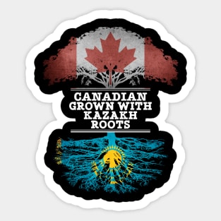 Canadian Grown With Kazakh Roots - Gift for Kazakh With Roots From Kazakhstan Sticker